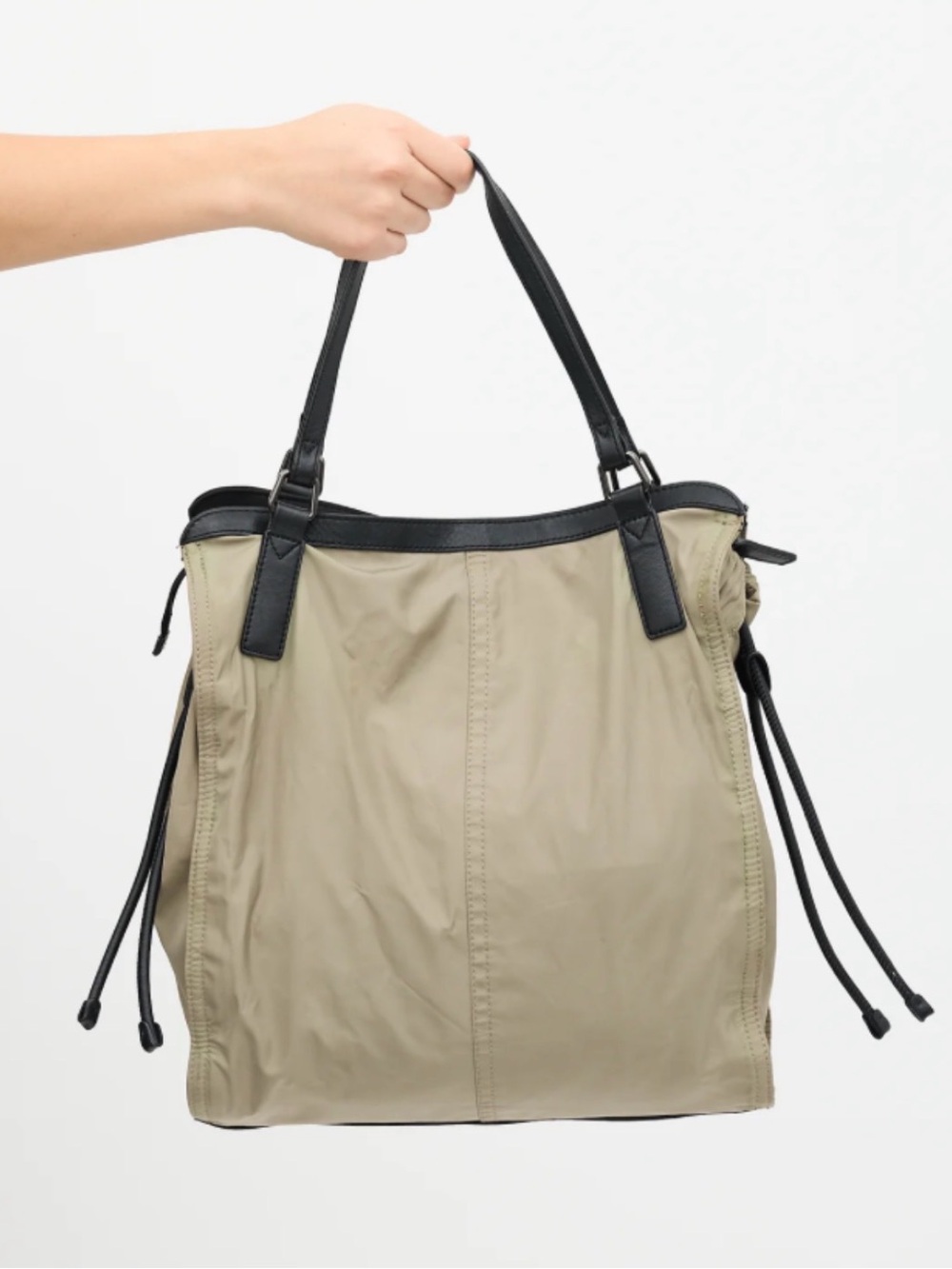 Burberry Spacious Taupe Tote with Black Handles - Picture 2 of 10